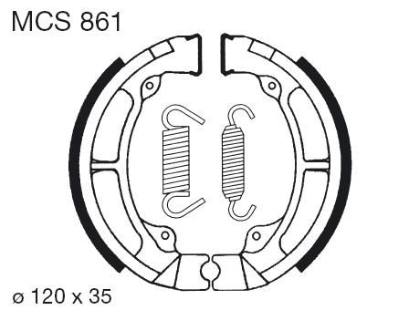 Saboti de frana LUCAS MCS 861